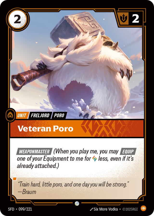 Riftbound Unit: Veteran Poro