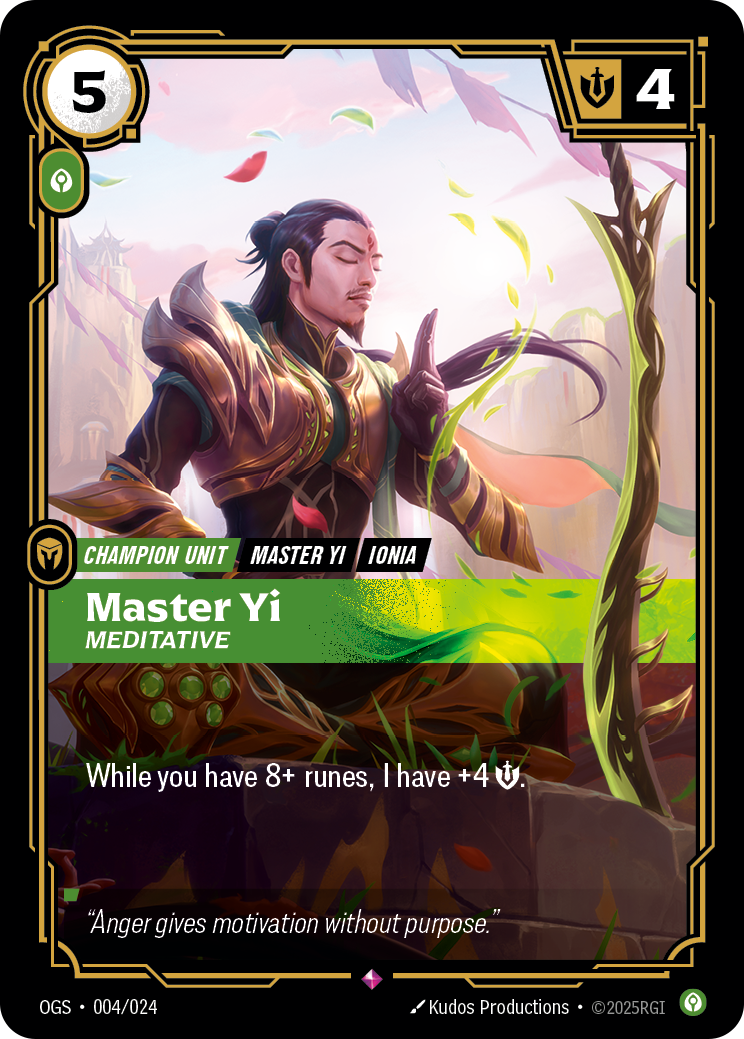Riftbound Champion Unit: Master Yi