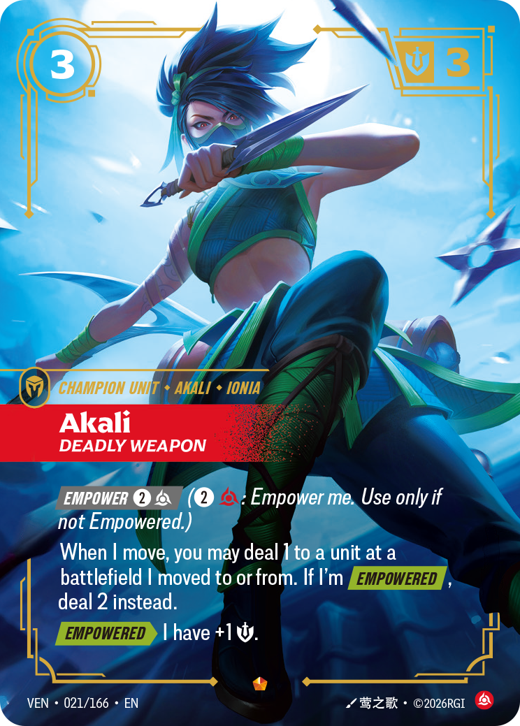 Riftbound Champion Unit: Akali