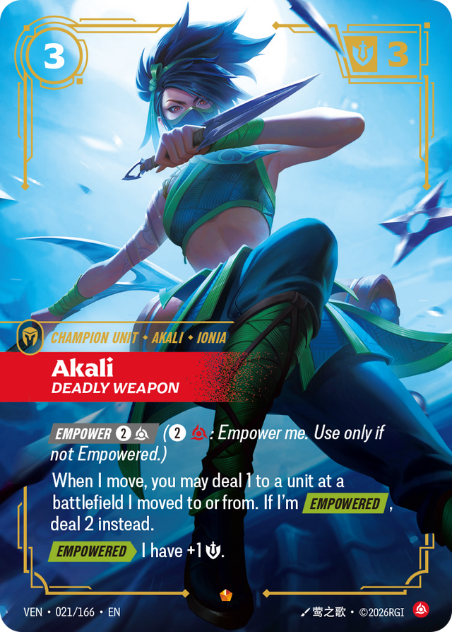 Riftbound Champion Unit: Akali