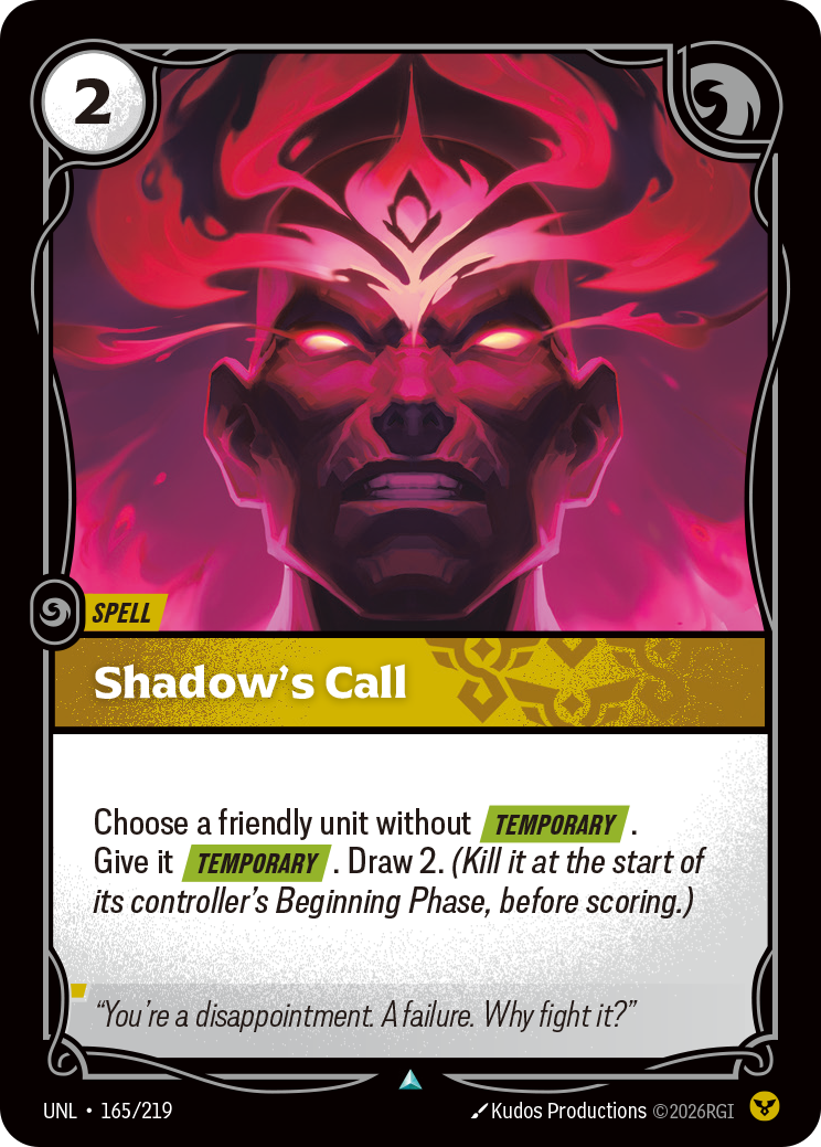 Riftbound Spell: Shadow's Call