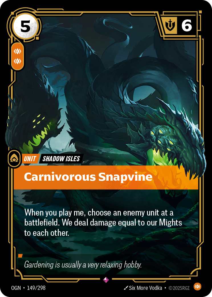 Riftbound Unit: Carnivorous Snapvine