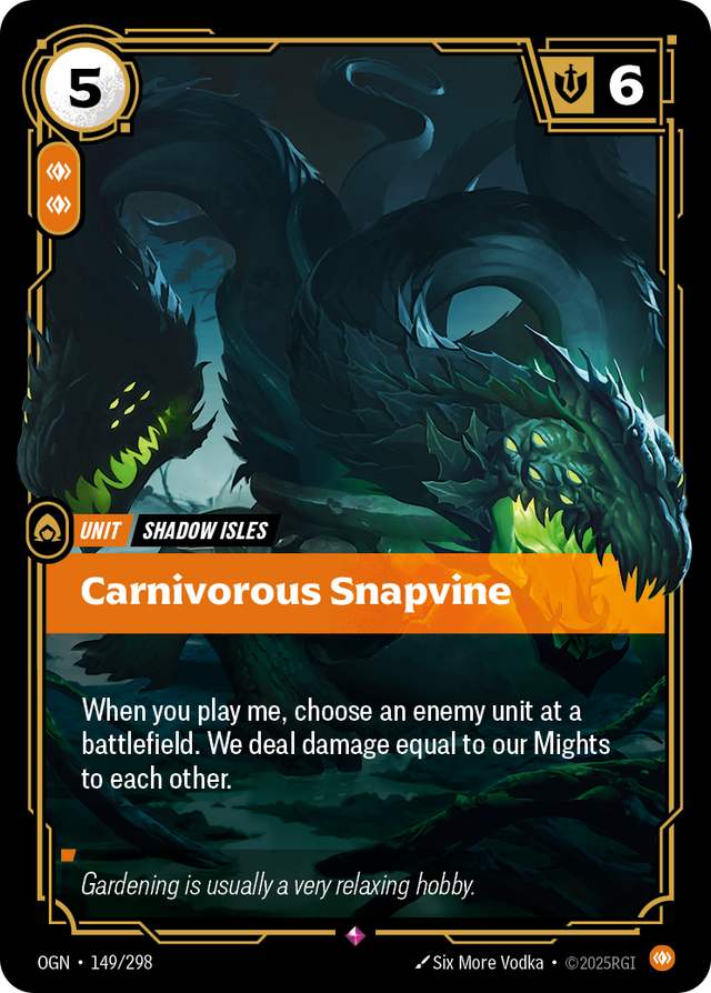 Riftbound Unit: Carnivorous Snapvine