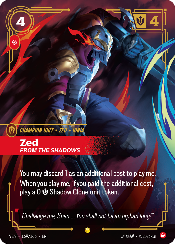 Riftbound Champion Unit: Zed
