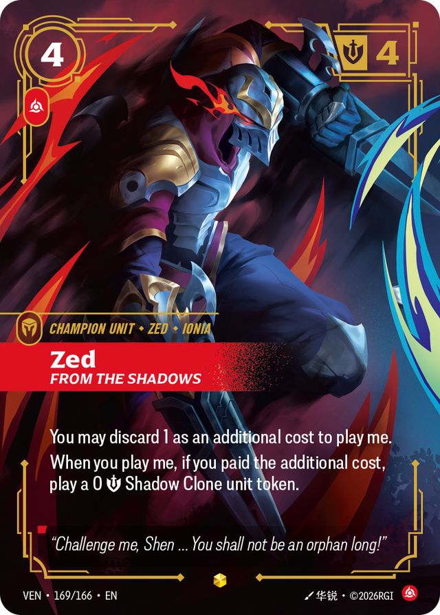 Riftbound Champion Unit: Zed