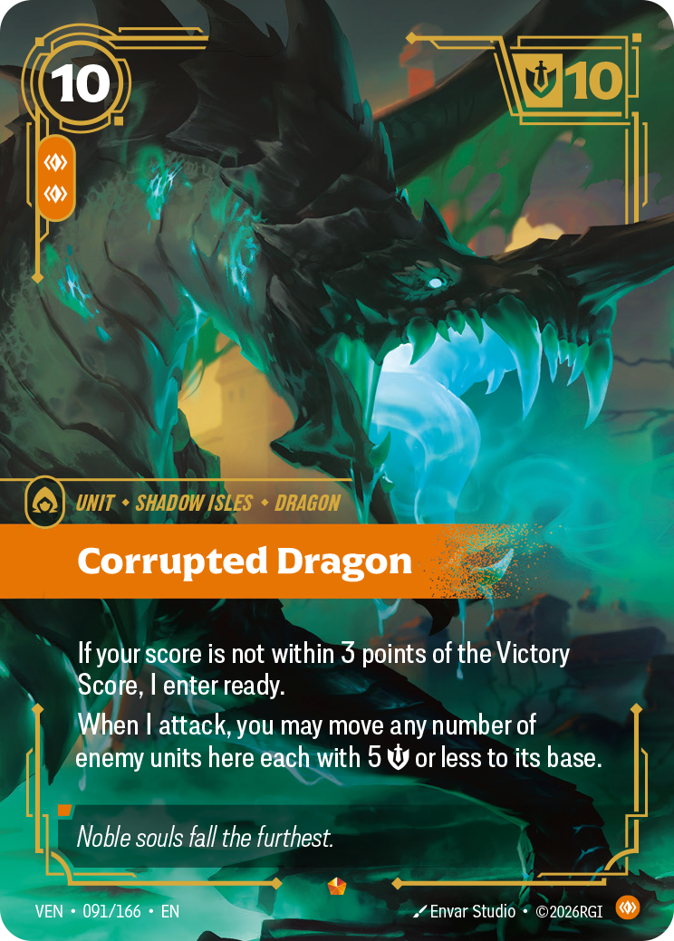 Riftbound Unit: Corrupted Dragon