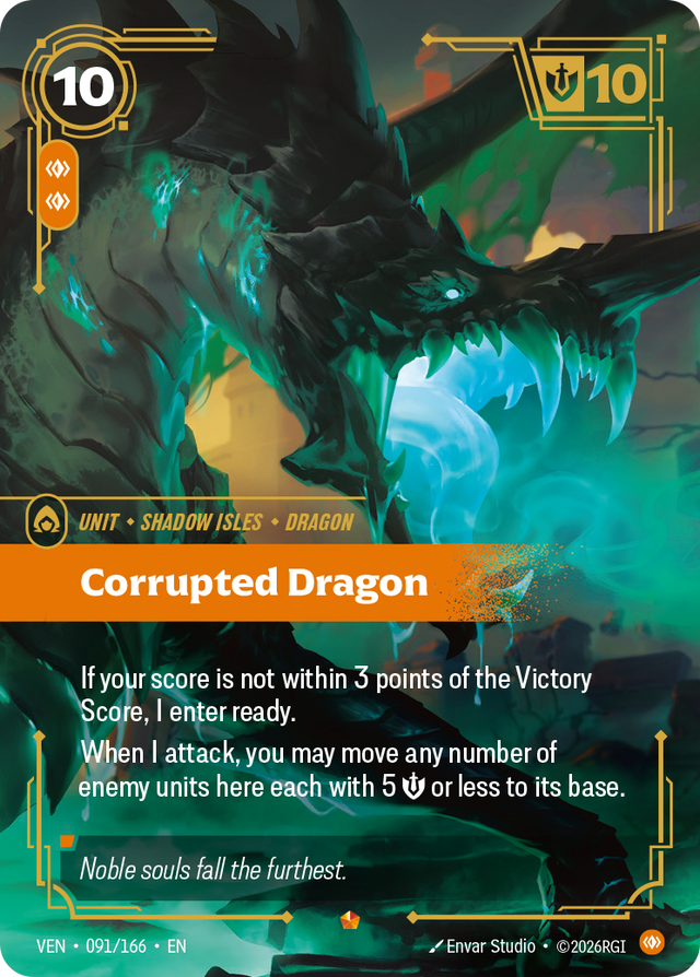 Riftbound Unit: Corrupted Dragon