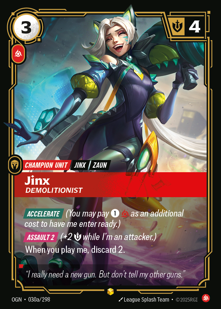 Riftbound Champion Unit: Jinx