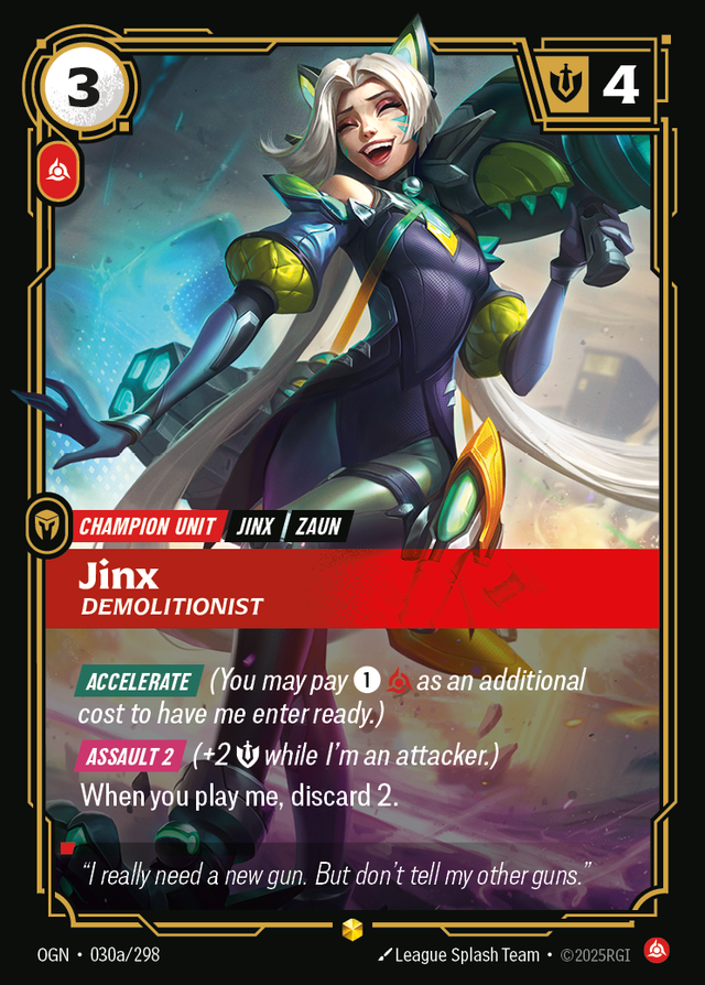 Riftbound Champion Unit: Jinx