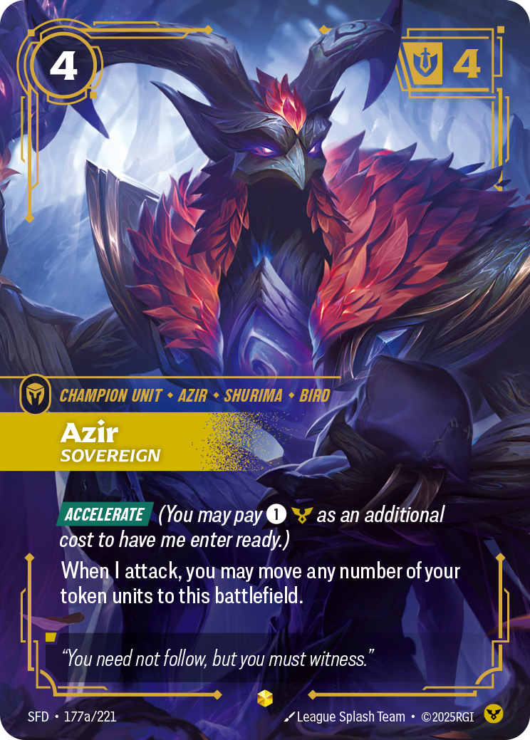 Riftbound Champion Unit: Azir
