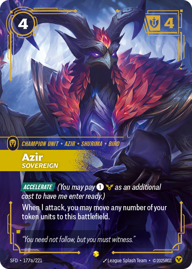 Riftbound Champion Unit: Azir