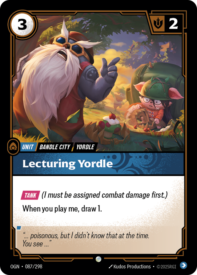 Riftbound Unit: Lecturing Yordle