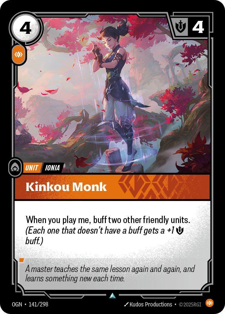 Riftbound Unit: Kinkou Monk