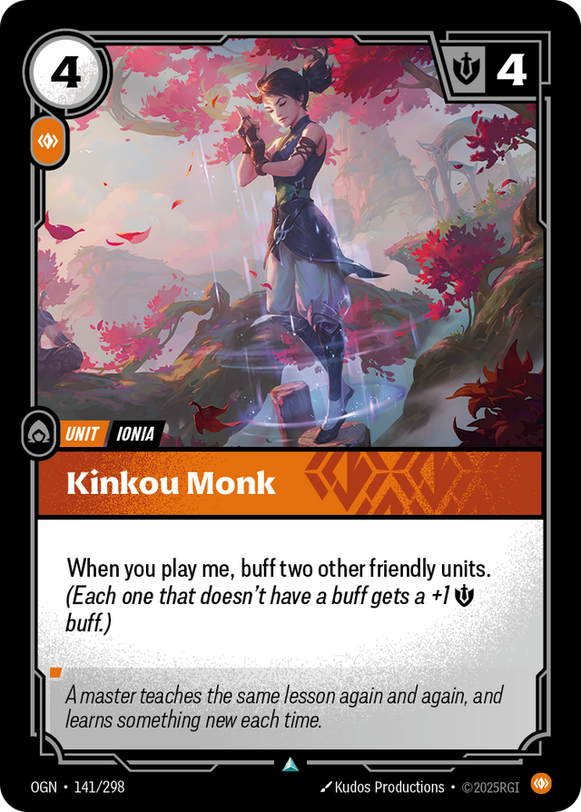 Riftbound Unit: Kinkou Monk