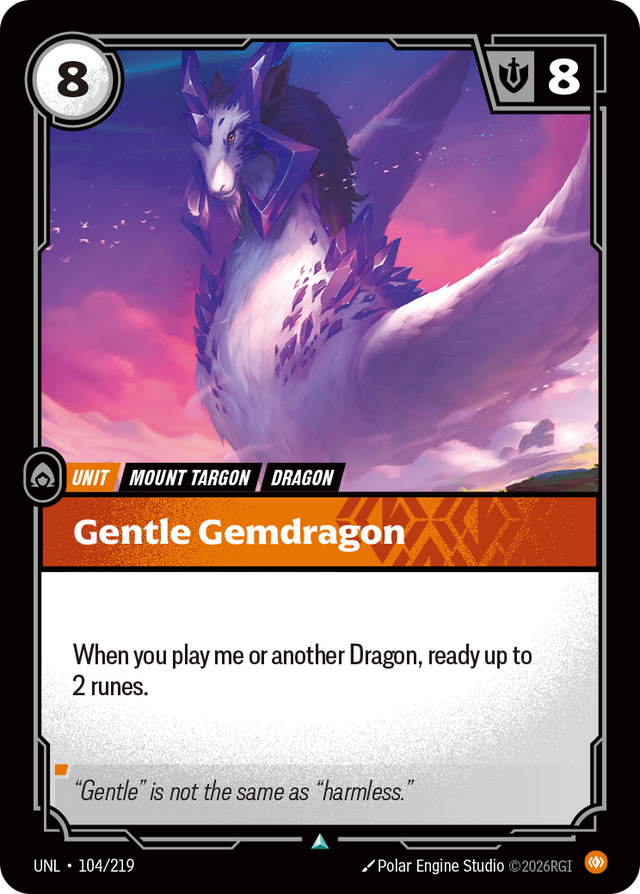 Riftbound Unit: Gentle Gemdragon