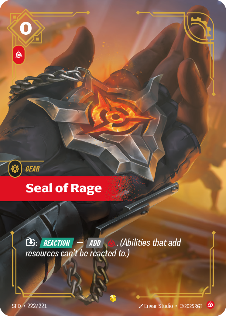 Riftbound Gear: Seal of Rage