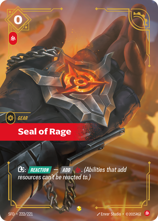 Riftbound Gear: Seal of Rage