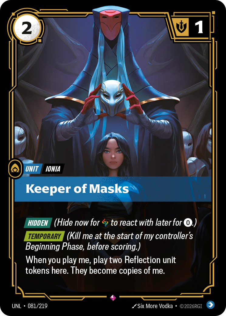 Riftbound Unit: Keeper of Masks