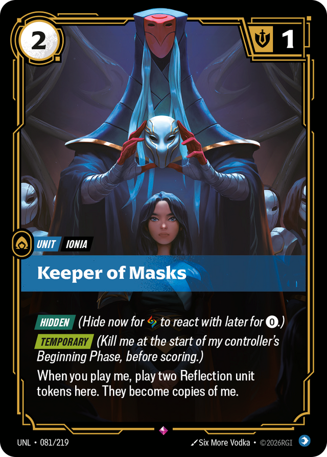 Riftbound Unit: Keeper of Masks
