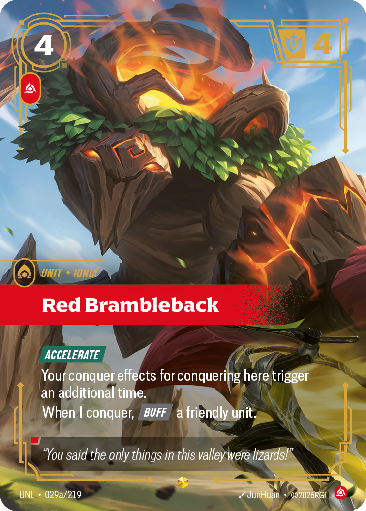 Riftbound Unit: Red Brambleback