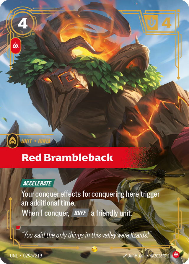 Riftbound Unit: Red Brambleback