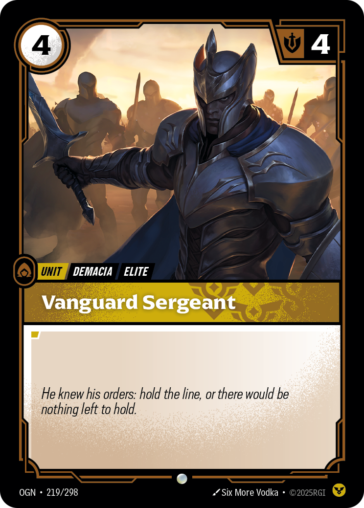 Riftbound Unit: Vanguard Sergeant