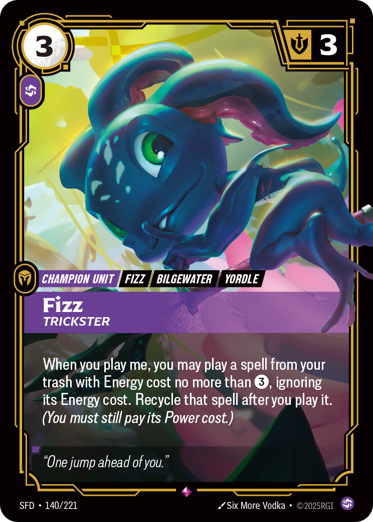 Riftbound Champion Unit: Fizz