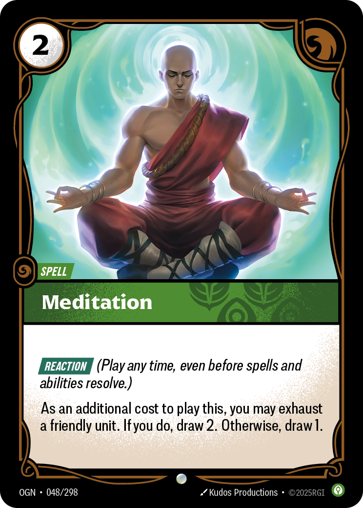 Riftbound Spell: Meditation