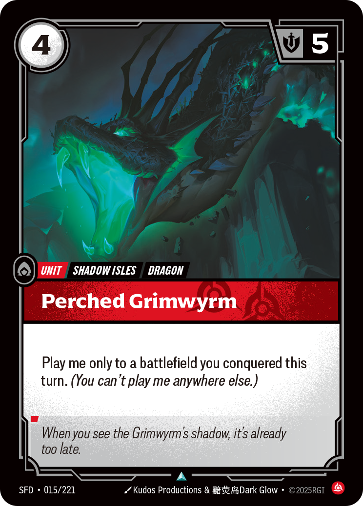 Riftbound Unit: Perched Grimwyrm