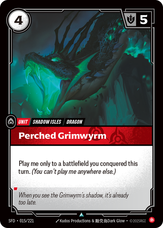 Riftbound Unit: Perched Grimwyrm