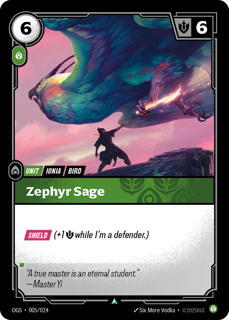 Riftbound Unit: Zephyr Sage