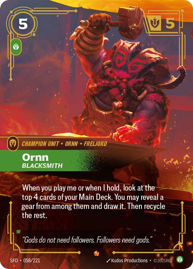 Riftbound Champion Unit: Ornn