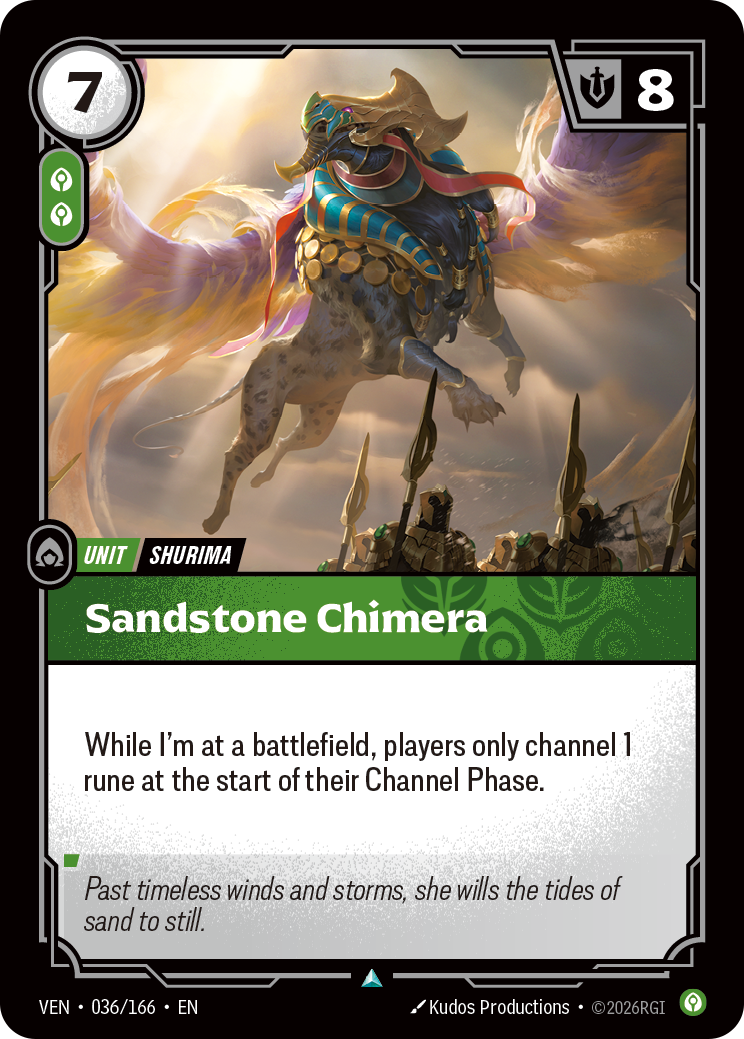 Riftbound Unit: Sandstone Chimera