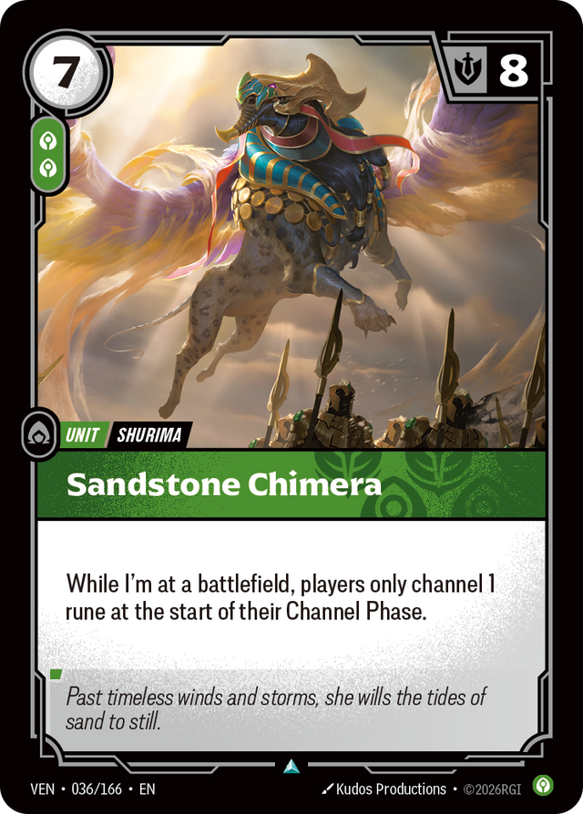 Riftbound Unit: Sandstone Chimera