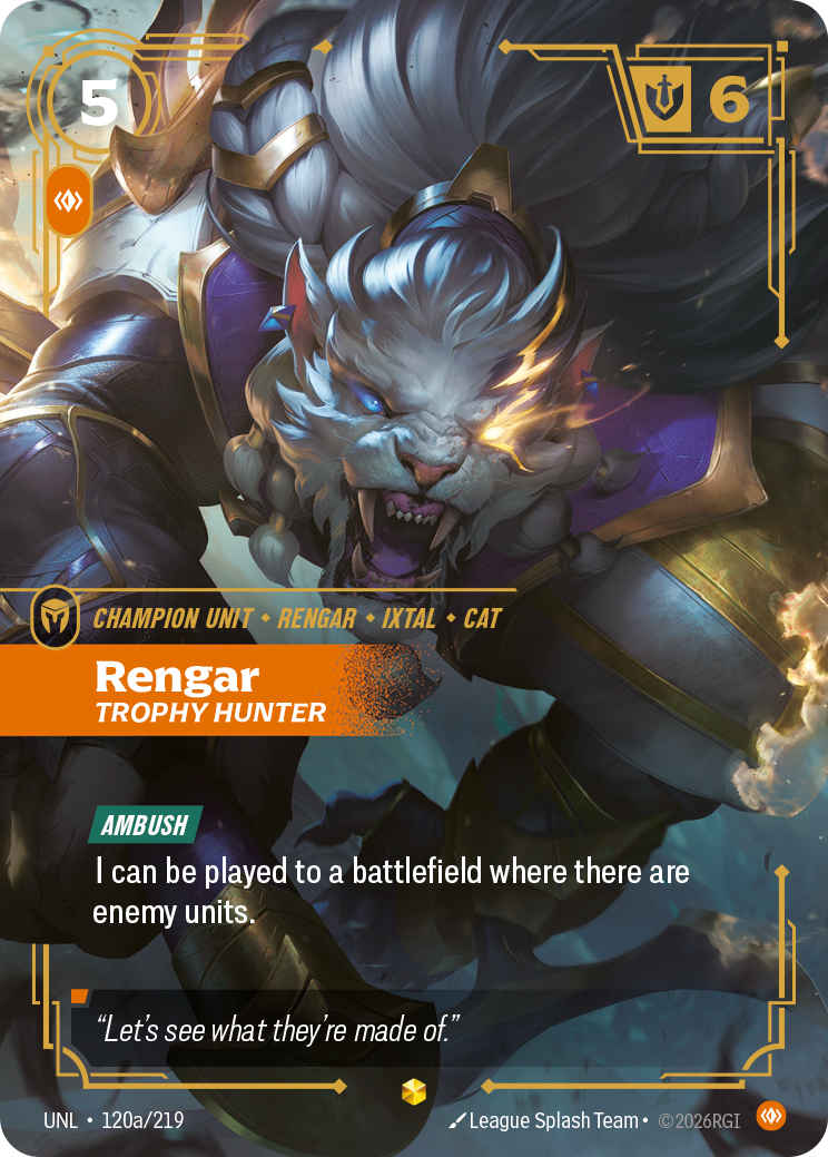 Riftbound Champion Unit: Rengar