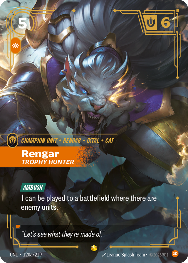 Riftbound Champion Unit: Rengar