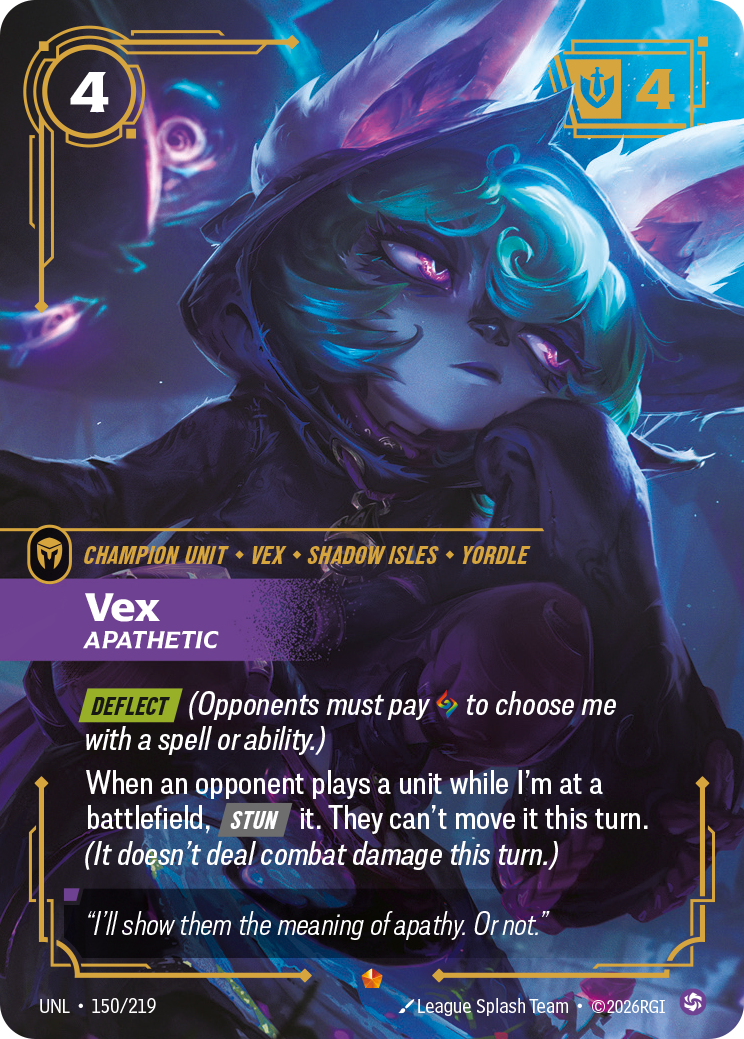 Riftbound Champion Unit: Vex