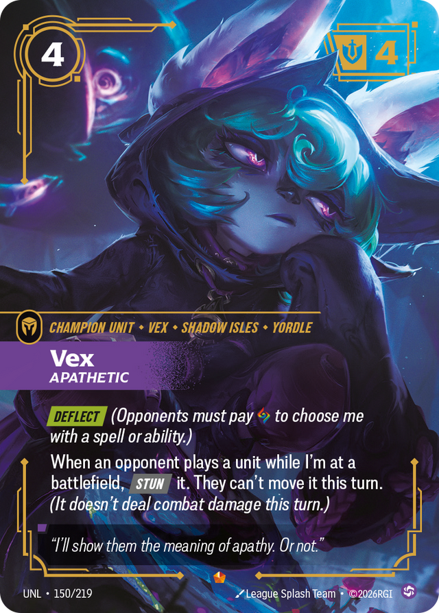 Riftbound Champion Unit: Vex