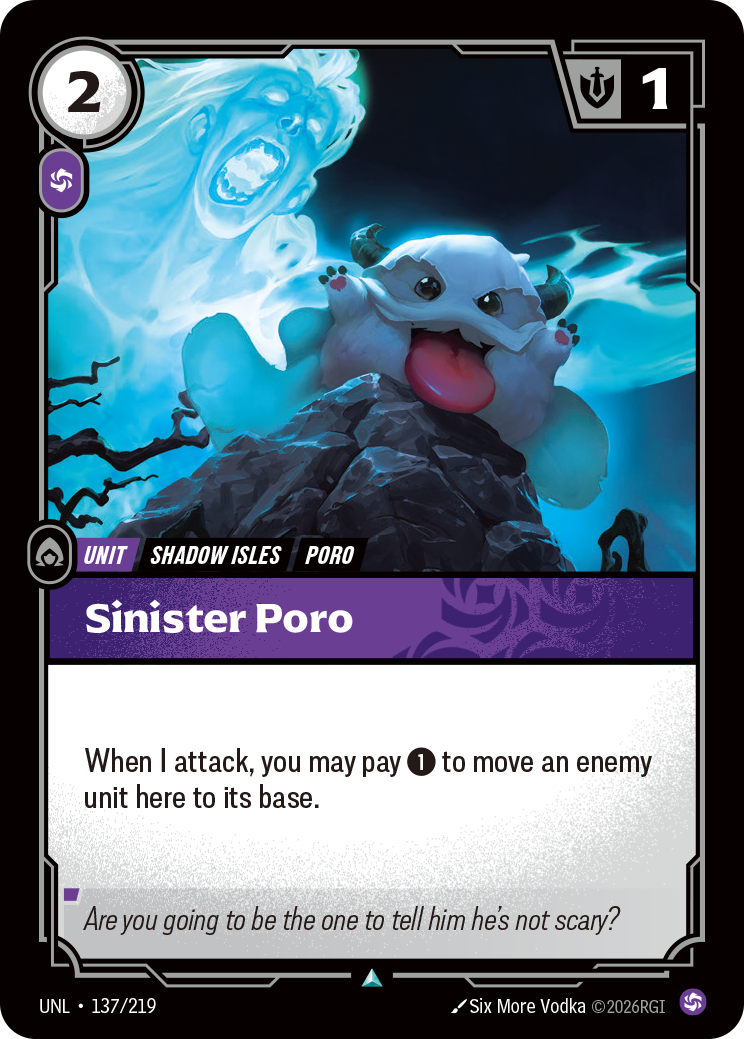 Riftbound Unit: Sinister Poro