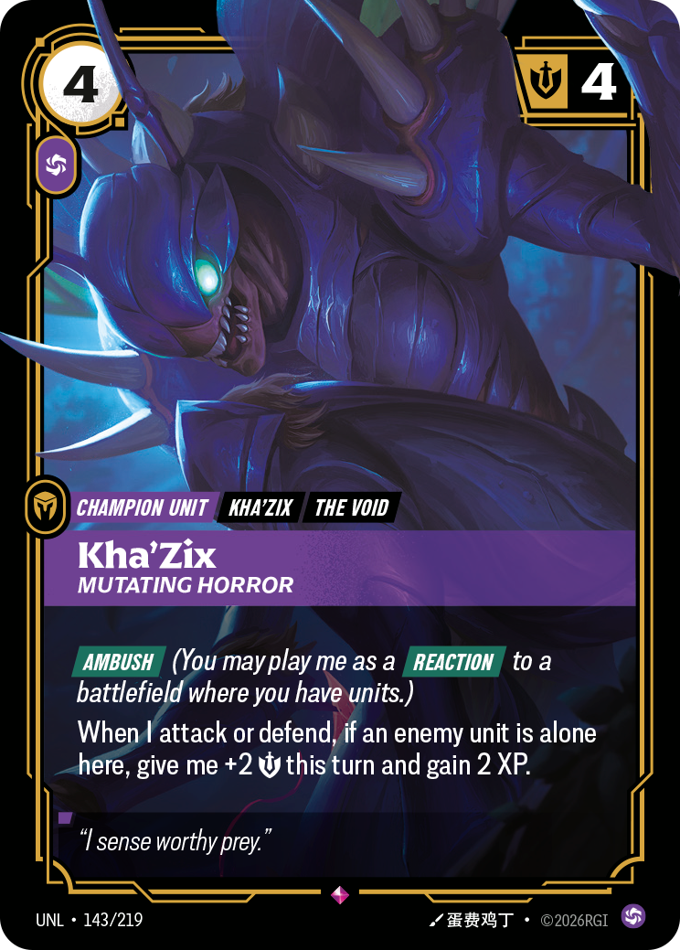 Riftbound Champion Unit: Kha'Zix