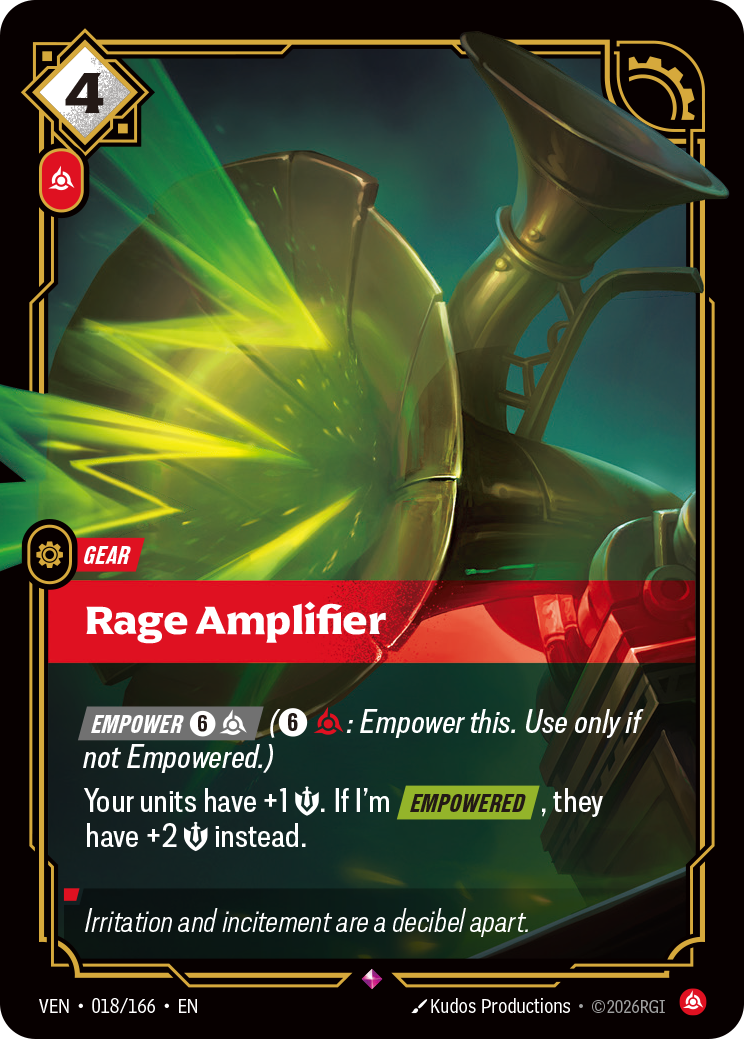 Riftbound Gear: Rage Amplifier