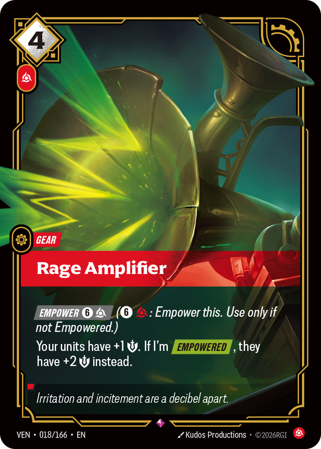 Riftbound Gear: Rage Amplifier