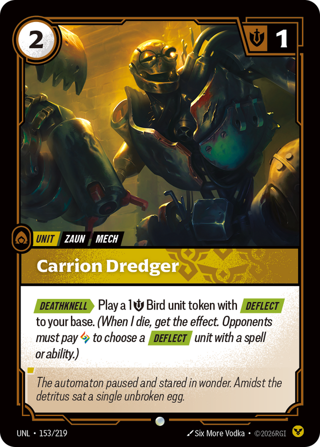 Riftbound Unit: Carrion Dredger