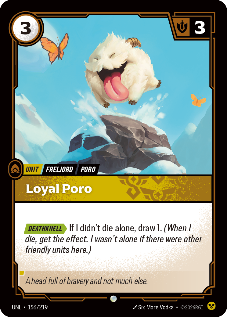 Riftbound Unit: Loyal Poro