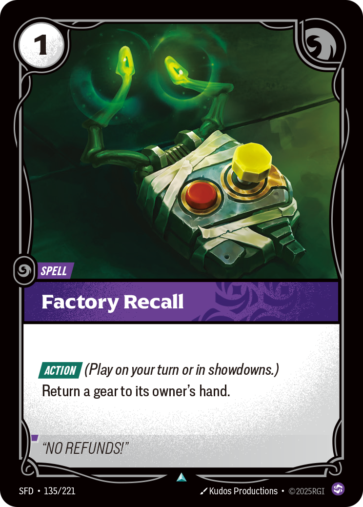 Riftbound Spell: Factory Recall