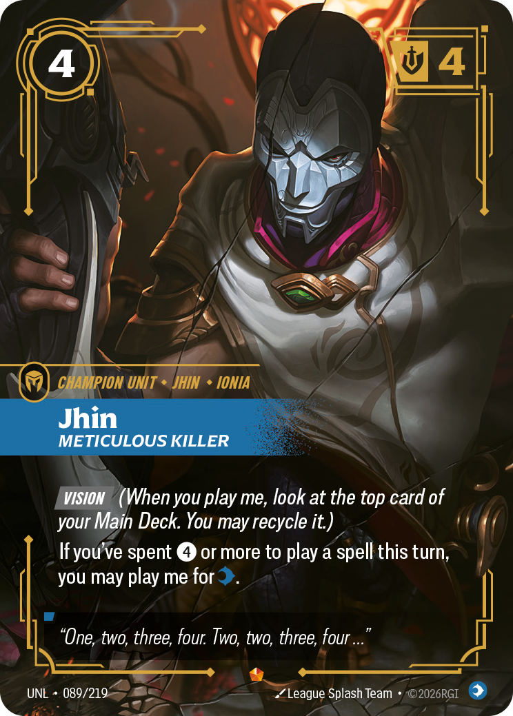 Riftbound Champion Unit: Jhin