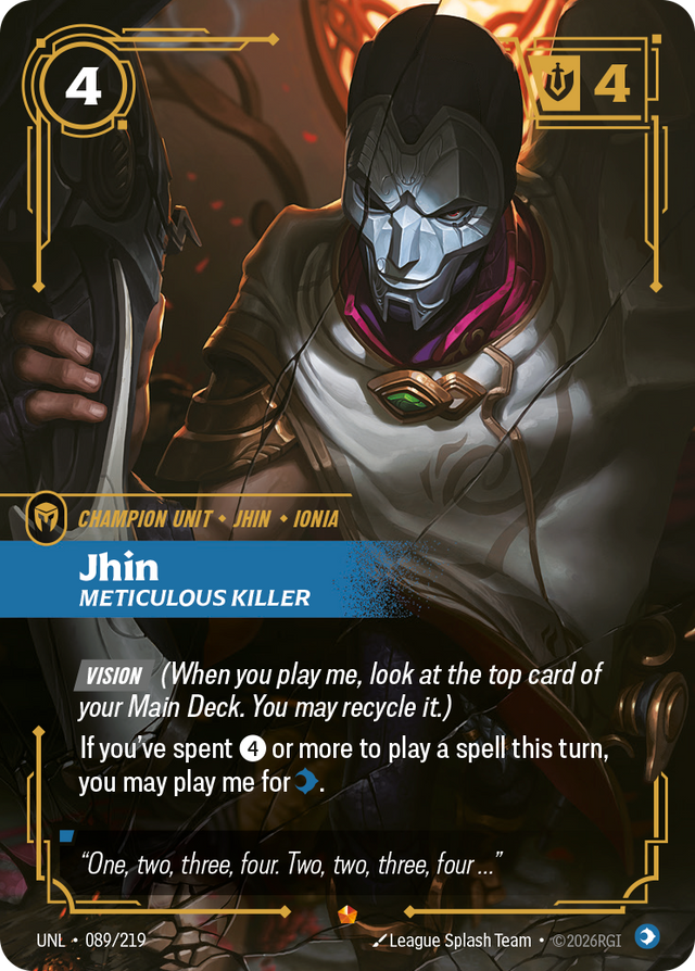 Riftbound Champion Unit: Jhin