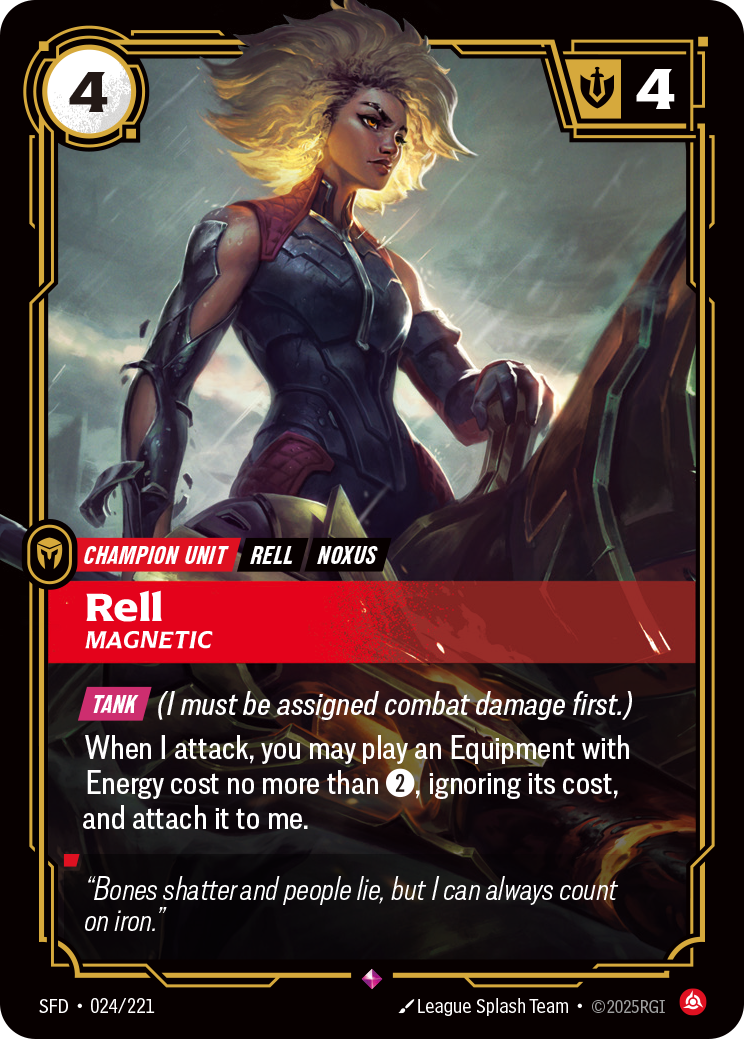 Riftbound Champion Unit: Rell