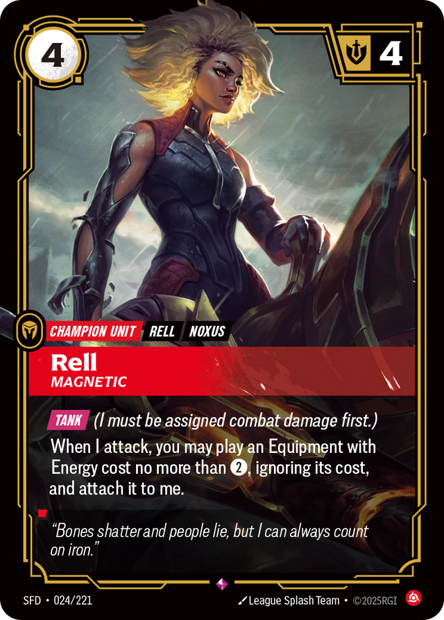 Riftbound Champion Unit: Rell