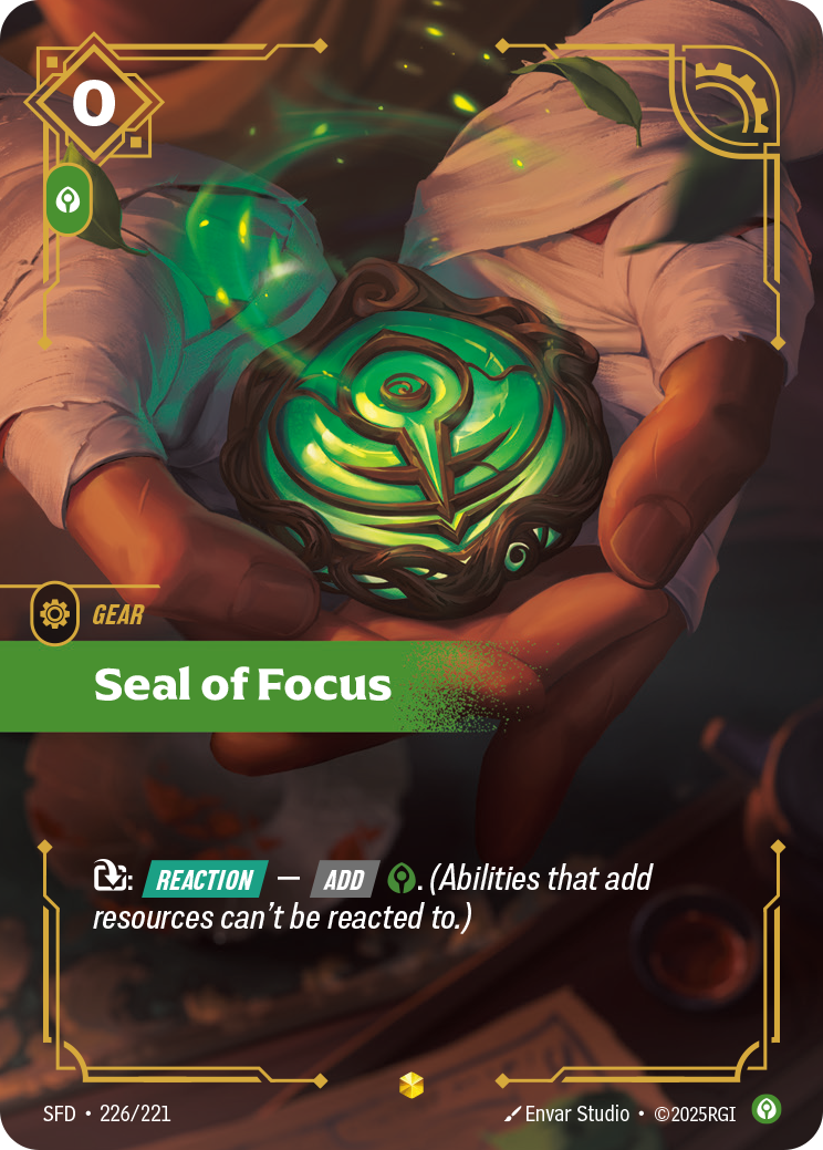 Riftbound Gear: Seal of Focus